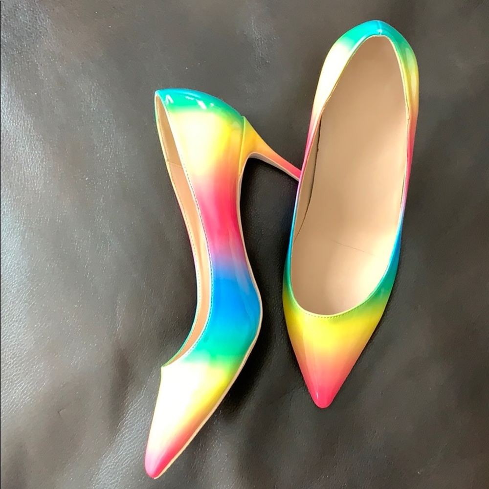 Rainbow heels